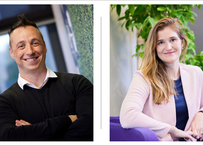 Man & Woman at the office